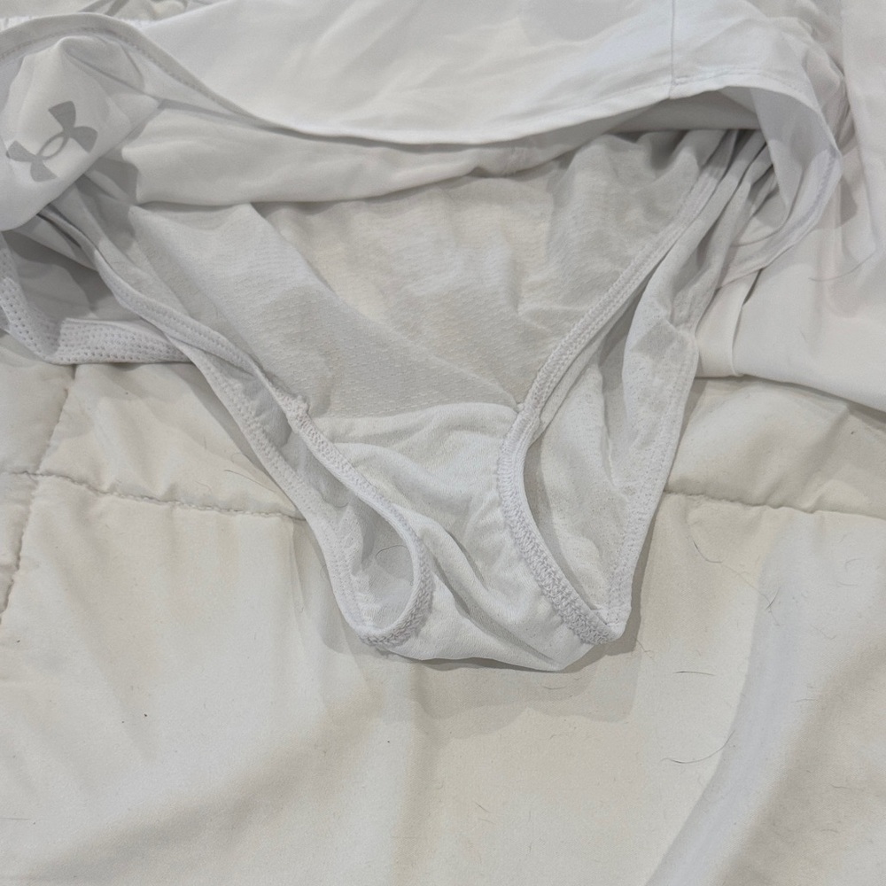 Under Armour Women's White Athletic Shorts - Picture 4 of 4